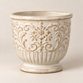 Zirevqo™ Vintage Embossed Ceramic Planter image 01