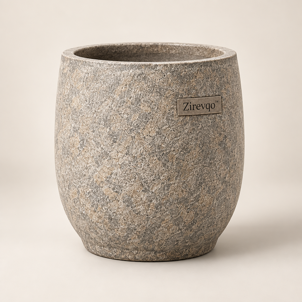 Zirevqo™ Faux-Stone Large Plant Planter image 01