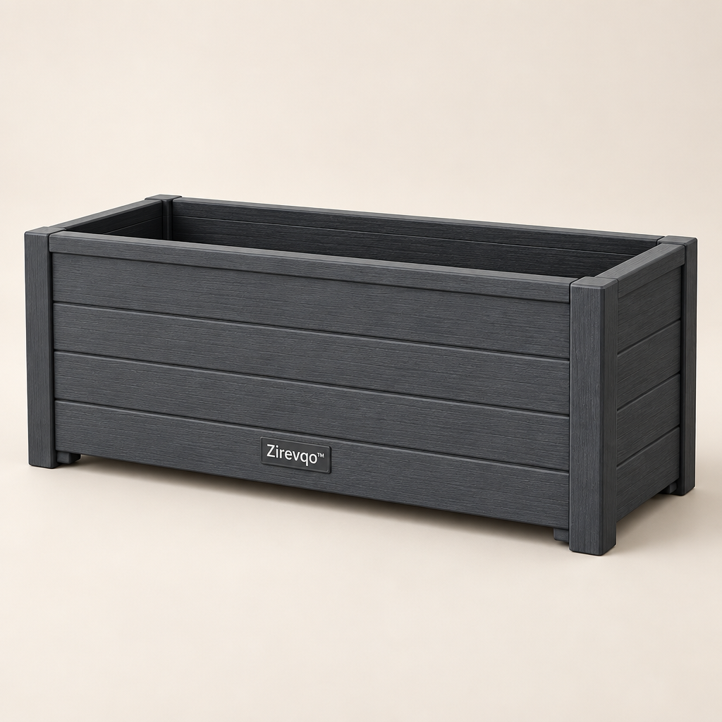 Zirevqo™ Thick Rectangular Outdoor Planter Box image 01